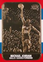 1998 Fleer 23KT Gold # Michael Jordan Blue/Red Border-White Name Basketball Card