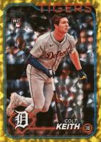 2024 Topps Update #US73 Colt Keith Yellow Crackle Foil Board Baseball Card