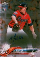 2018 Topps Chrome Rookie Autograph #RA-AM A.J. Minter Baseball Card