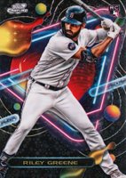 2023 Topps Cosmic Chrome #31 Riley Greene Black Eclipse Baseball Card