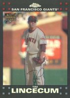 2007 Topps Update Chrome #TRC10 Tim Lincecum Refractor Baseball Card