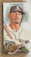 2022 Topps Allen & Ginter #269 Julio Rodriguez Mini-Gold Border Baseball Card