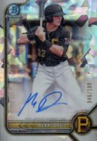 2022 Bowman Chrome Prospect Autographs #CPAHD Henry Davis Atomic Refractor Baseball Card
