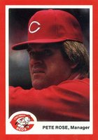 1987 Kahn's Reds # Pete Rose Manager Baseball Card
