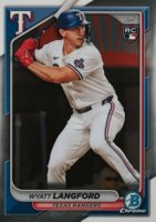 2024 Bowman Chrome #71 Wyatt Langford Baseball Card