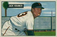 1951 Bowman #200 Jack Kramer Baseball Card