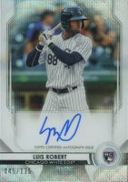 2020 Bowman Sterling Rookie Autographs #LR Luis Robert Wave Refractor Baseball Card