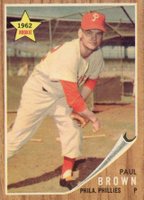 1962 Topps #181GT Paul Brown Green Tint Baseball Card