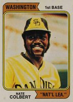 1974 Topps #125w Nate Colbert Washington Baseball Card