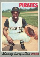 1970 Topps #188 Manny Sanguillen Baseball Card