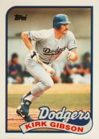 1989 Topps Tiffany #340 Kirk Gibson Baseball Card