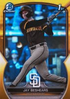 2023 Bowman Draft #BDC166 Jay Beshears Chrome-Yellow Baseball Card