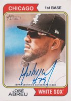 2023 Topps Heritage Real One Autographs #ROAJAU Jose Abreu Baseball Card