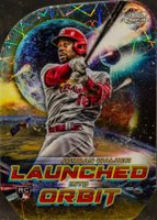 2023 Topps Cosmic Chrome Launched Into Orbit #19 Jordan Walker Gold Interstellar Baseball Card