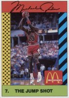 1990 McDonald's Michael Jordan #7 Michael Jordan The Jump Shot Basketball Card
