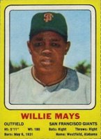 1970 Transogram Hand Cut # Willie Mays Baseball Card