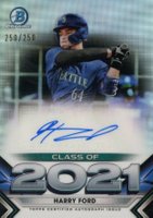 2021 Bowman Draft Class of 2021 Autographs #C21HF Harry Ford Chrome Baseball Card