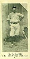 1916 Sporting News #8 H. D. Baird Blank Back Baseball Card