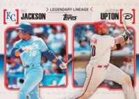 2010 Topps Legendary Lineage #LL44 Bo Jackson/Justin Upton Baseball Card