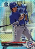 2017 Bowman Draft #BDC38 Bo Bichette Chrome-Sky Blue Refractor Baseball Card