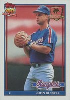 1991 Topps Desert Shield #734 John Russell Baseball Card