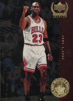 1999 Upper Deck Century Legends MJ's Most Memorable Shots #MJ5 Michael Jordan Basketball Card