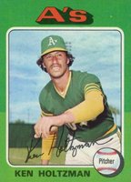 1975 Topps #145 Ken Holtzman Baseball Card