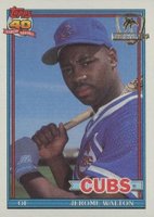 1991 Topps Desert Shield #135 Jerome Walton Baseball Card