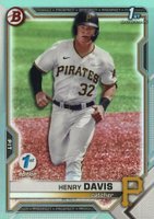 2021 Bowman Draft 1st Edition #BD48 Henry Davis Sky Blue Foil Baseball Card