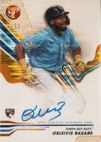 2024 Topps Pristine Pristine Autographs #PAOB Osleivis Basabe Gold Pristine Baseball Card