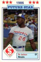 1986 Donn Jennings Southern League All-Stars #13 Bo Jackson Baseball Card