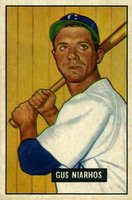 1951 Bowman #124 Gus Niarhos Baseball Card