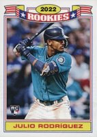 2022 Topps Throwback Thursday #146 Julio Rodriguez Variation Baseball Card
