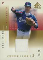 2001 SP Game-Used Authentic Fabric #N-NR Nolan Ryan Gold Baseball Card