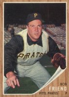 1962 Topps #520 Bob Friend Baseball Card