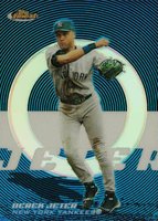 2005 Finest #125 Derek Jeter Blue Refractor Baseball Card