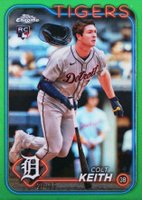 2024 Topps Chrome Update #USC8 Colt Keith Green Refractor Baseball Card