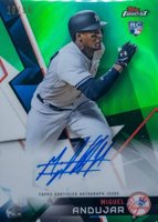2018 Finest Autographs #FA-MA Miguel Andujar Green Refractor Baseball Card