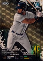 2019 Bowman Scouts' Top 100 Chrome #BTP46 Yordan Alvarez Superfractor 1/1 Baseball Card