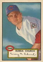1952 Topps #323 Bubba Church Baseball Card