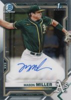 2021 Bowman Draft Chrome Draft Pick Autographs #CDAMMIL Mason Miller Baseball Card