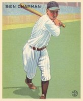 1933 Goudey #191 Ben Chapman Baseball Card