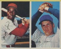 1969 MLB Photostamps # Tom Seaver/Mack Jones Panel-Hand Cut Baseball Card