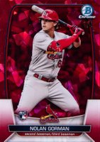 2023 Bowman Chrome Sapphire Edition #48 Nolan Gorman Red Baseball Card