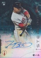 2014 Bowman Sterling Rookie Autographs #MB Mookie Betts Blue Refractor Baseball Card