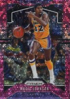 2019 Panini Prizm #25 Magic Johnson Fast Break Prizm-Pink Basketball Card