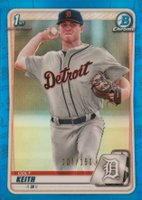 2020 Bowman Draft #BD54 Colt Keith Chrome-Blue Refractor Baseball Card