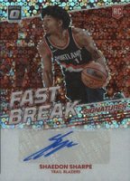 2022 Panini Donruss Optic Fast Break Signatures #FBSSDS Shaedon Sharpe Basketball Card