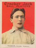 1914 Cracker Jack #3 Joe Tinker Baseball Card