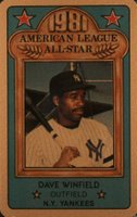 1981 Perma-Graphics All-Star Credit Cards #18 Dave Winfield Gold Baseball Card